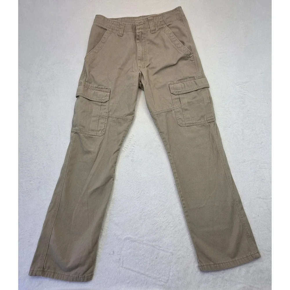 Wrangler Relaxed Fit Cargo Pants Men's 30x30 Khaki Utility Carpenter